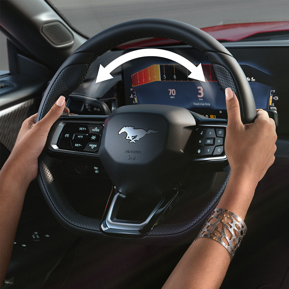 Demonstrație a sistemul de direcție evazivă pentru Ford Mustang